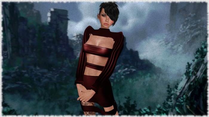 ::NET::AMY DRESS&BOLERO RIGGED MESH RED