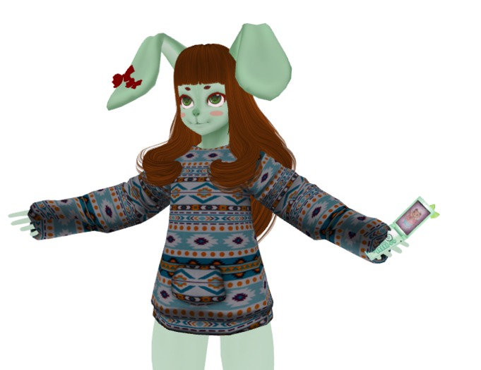 Scandinavian pattern for baggy hoodie