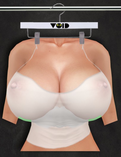 [VOID] Simple Sheer Cami - White {With Appliers}