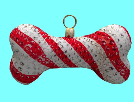 candy cane dog bone