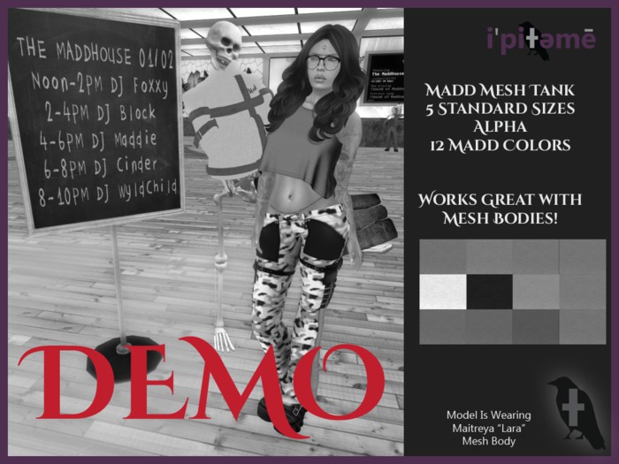 ~i~ Madd Mesh Tanks DEMO (Wear To Unpack)