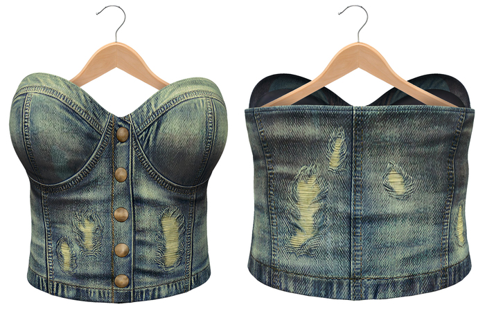Bueno-Hard Luck -Denim Top - Mar