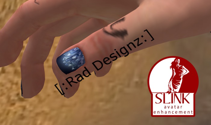 [:Rad Designz:] Slink Crystal nails