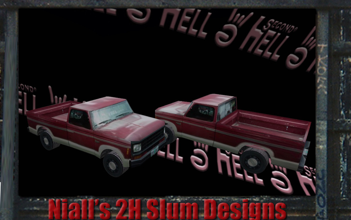 2H - Street Clutter Mesh Car 31 Red Pickup