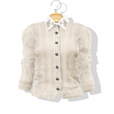 Alex Bijocuff Cardigan Pale Beige