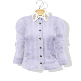 Alex Bijocuff Cardigan Pale Purple