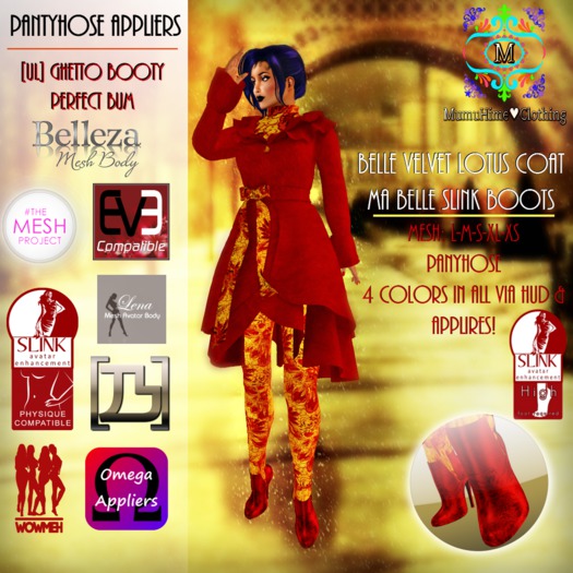 MHC_Belle Velvet Lotus Coat/Ma Belle Slink Boots