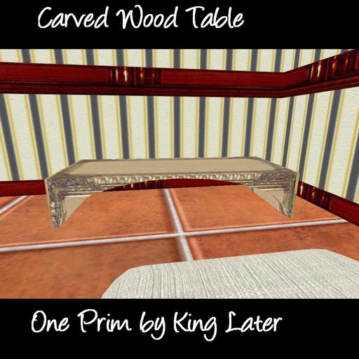 Carved Wood Table
