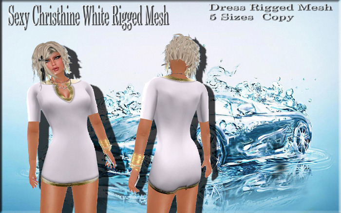 LSR - Sexy Christhine White Rigged Mesh