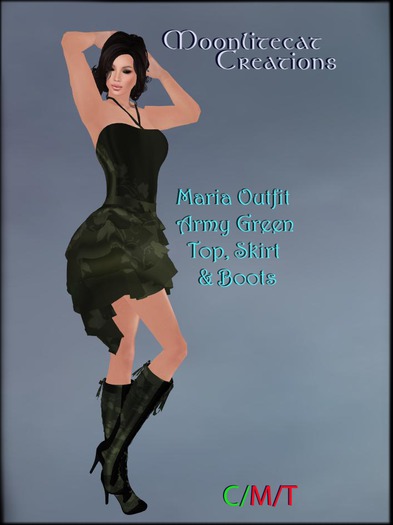 Maria Outfit Army Green