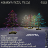 %Modern Fairy Trees (black metal-5) *MESH* Delivery Box