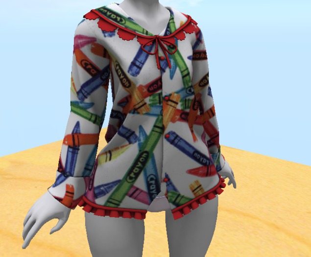 Crayon pajama top mod