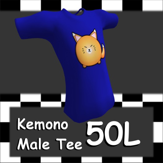 [BC] Kemono Male Tee - Cute Fox (White)