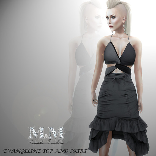 M&M-EVANGELINE TOP AND SKIRT-