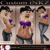 Custom iNKZ - Saddle Up Purple Tie Top, Blue Jeans & Armband Tattoo Included!! [NEW -PROMO]