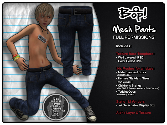 bop! Mesh Pants - Full Permissions