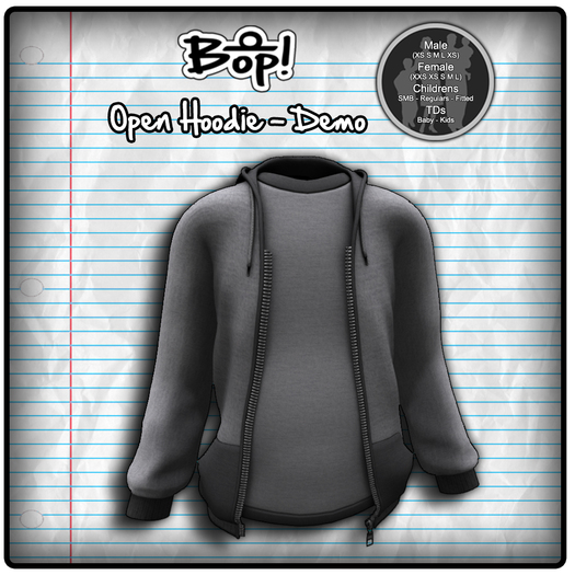 Mesh Open Hoodie - Demo