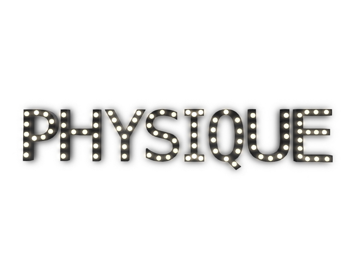[Px] "PHYSIQUE" Illuminated Light Bulbs Sign