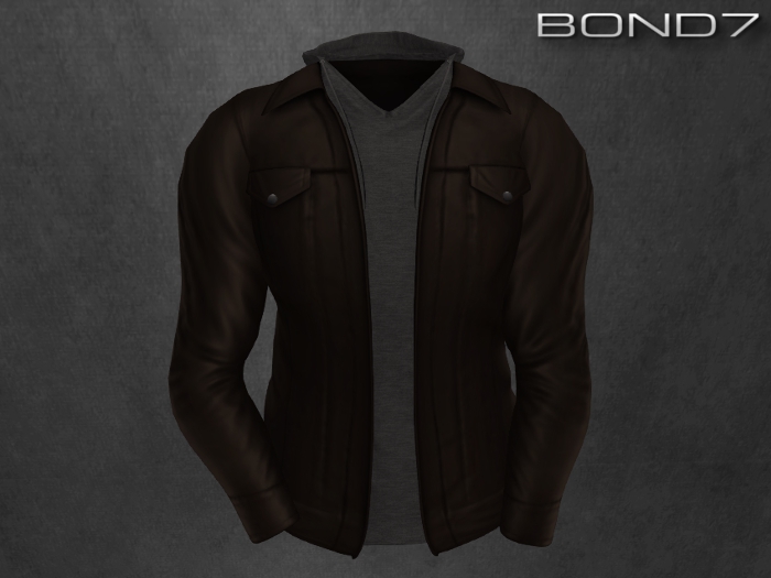 *BOND7* V-neck Longsleeve (Black)