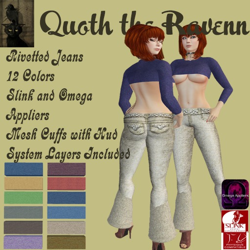 Rivetted Jeans-Colors