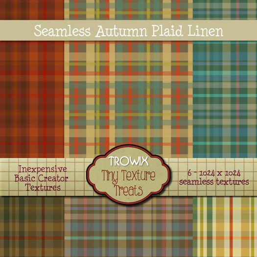 Trowix - Seamless Autumn Plaid Linen Textures