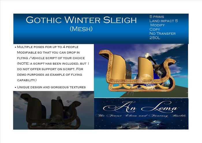 Gothic Winter Sleigh