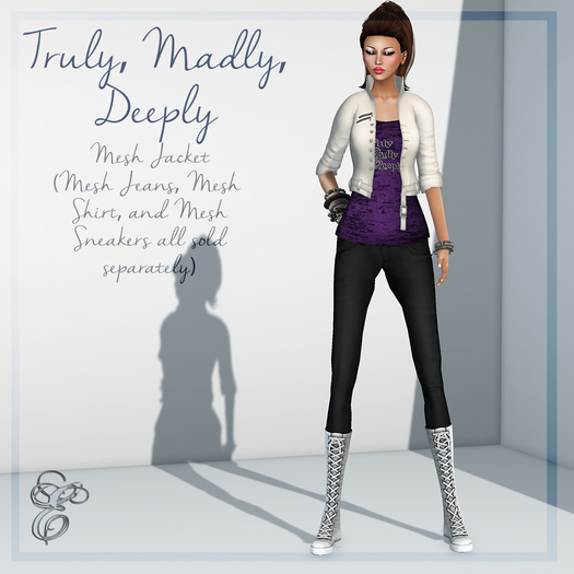 Entice - Truly, Madly, Deeply Jacket - White