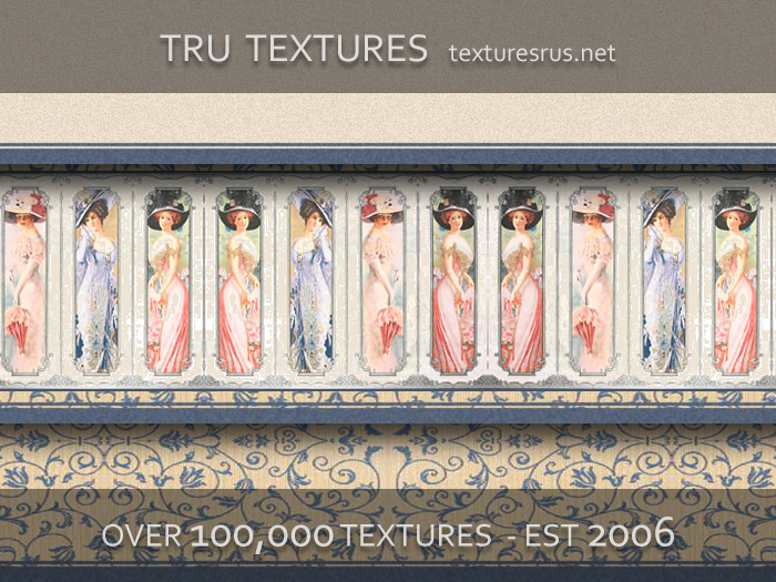 Second Life Marketplace - 23726: 12 x Seamless Victorian Border ...
