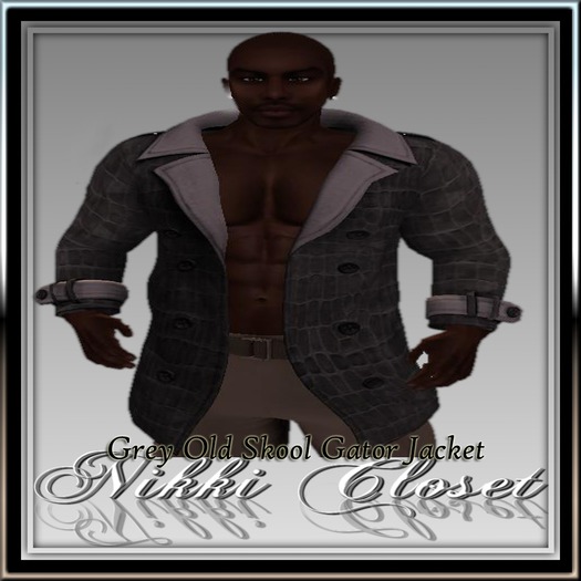 *NC* OLD SKOOL LEATHER JACKET RED gator