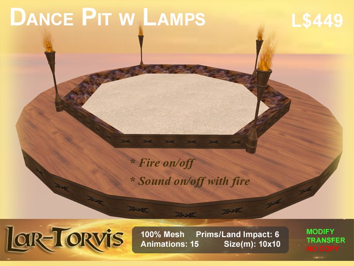 Dance Pit with lamps - 15 dances