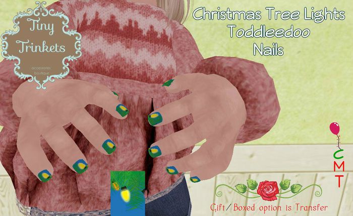{T.T} Holiday's Tree Light Nail Art ADD/wear ME TO UNPACK