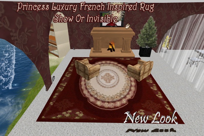 Princess Luxury French Inspired Rug or Carpet - 1 Prim - Show or Hide