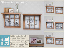 {what next) Window Shelves - Wood (boxed)