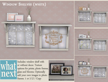 {what next) Window Shelves - Wood (boxed)