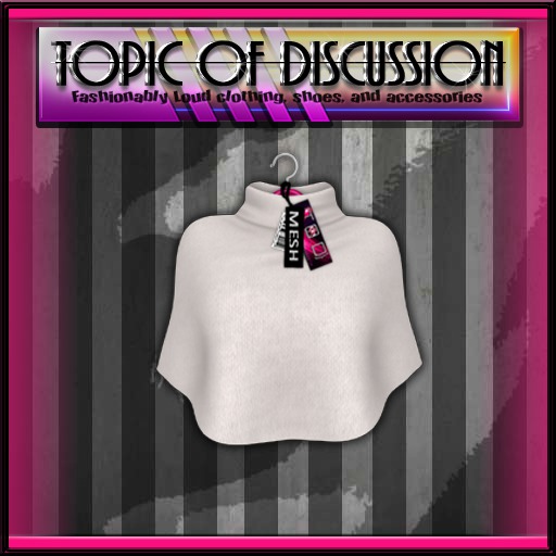 {T.O.D}Knit Poncho- FROST