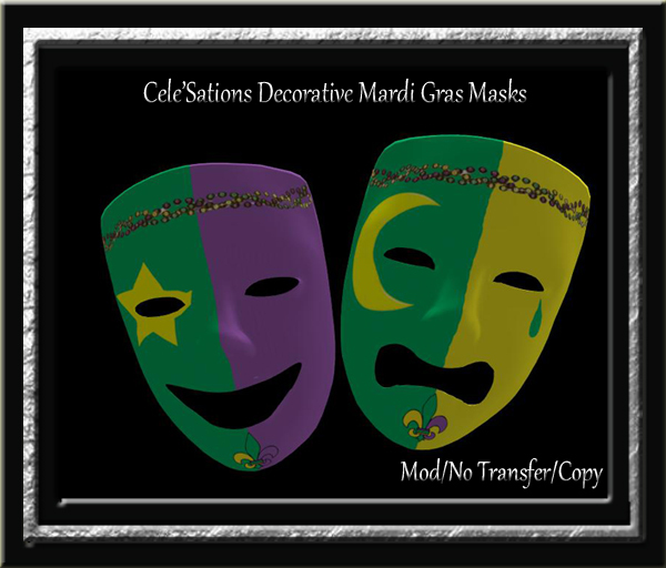 Decorative Mardi Gras Masks