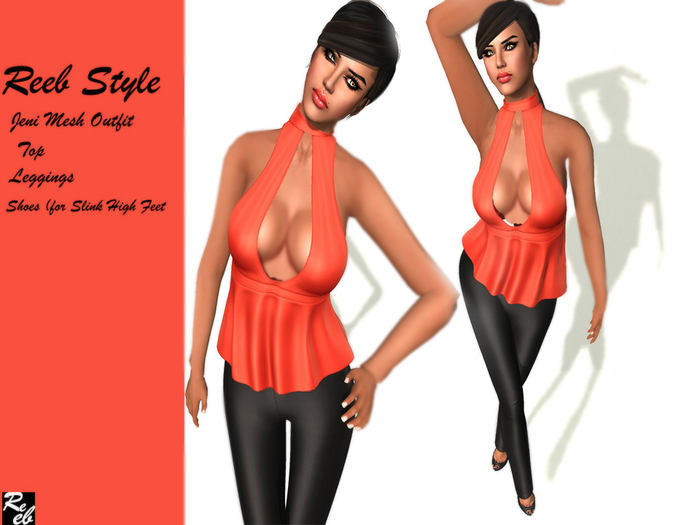 3-Reeb Style Jeni Mesh Outfit Turuncu