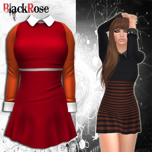 BlackRose Shirt Dress Color Block