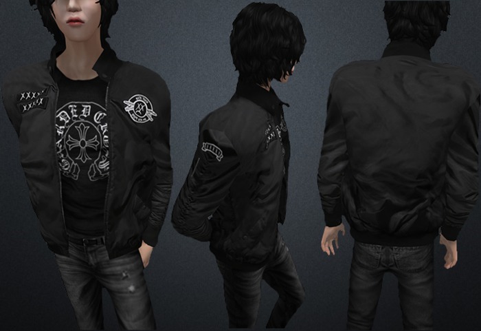 Men's Leather Jacket BLACK