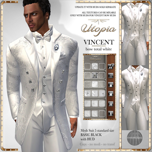 Utopia Vincent bow total white