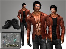 M-Creations *MESH & FITMESH* Outfit Phil Light Brown (BOXED)