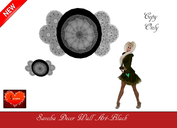 savoha decor wall Art-black