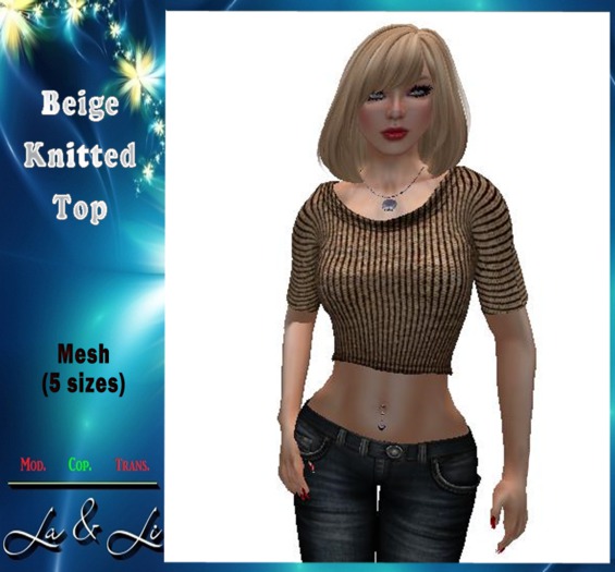 La&Li Beige Knitted Top