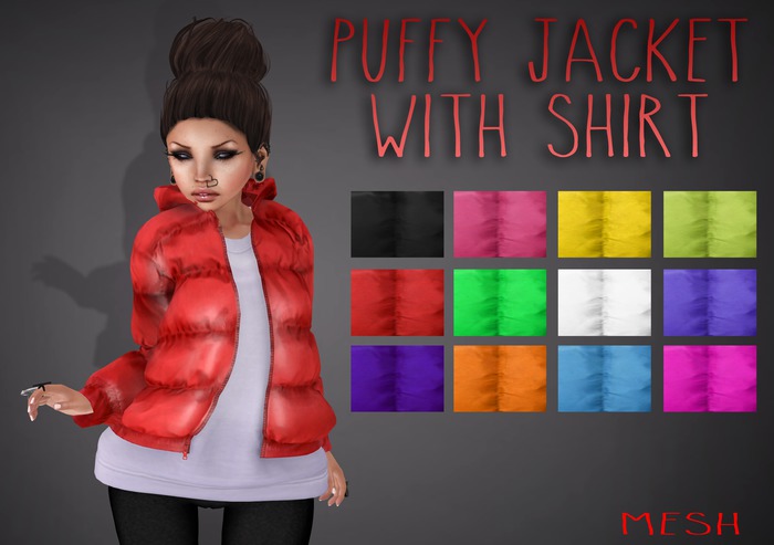 Mute. Puffy Jacket - Orange