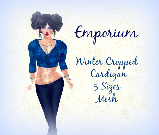 Women's Winter Cropped Cardigan Boxed