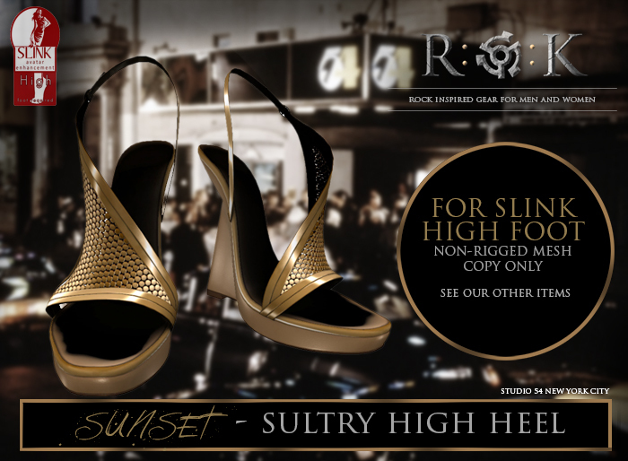 R:O:K STORE  Sunset Shoe Gold *