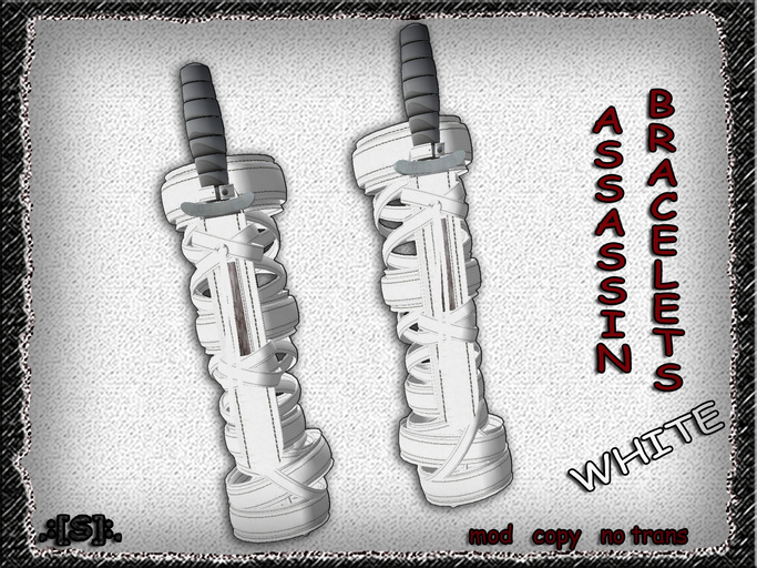 .:[S]:. Assassin Bracelets white (box)