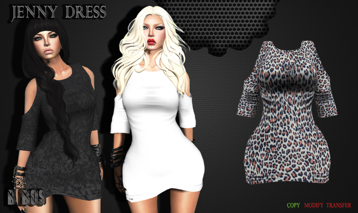 B BOS -Jenny Dress-Leopard-.