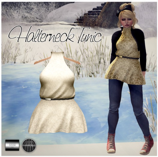 Halterneck Tunic '' (mesh) - by even.flow
