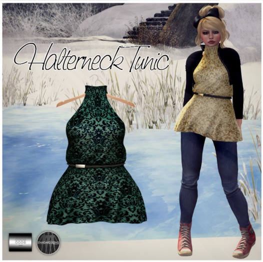 Halterneck Tunic '' (mesh) - by even.flow